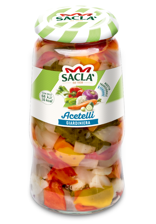 SACLA' ACETELLI GIARDINIERA 560 GR (12 in a box)