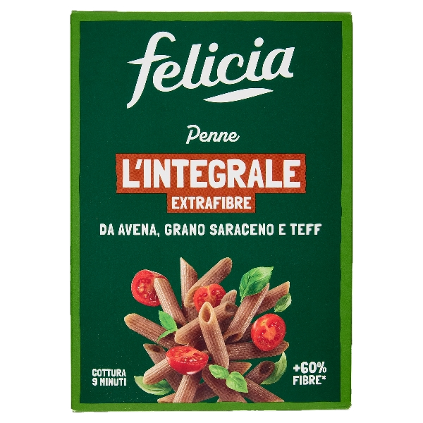 FELICIA PASTA GLUTEN FREE L'INTEGRALE EXTRAFIBRE PENNE 340 GR (14 IN A BOX)