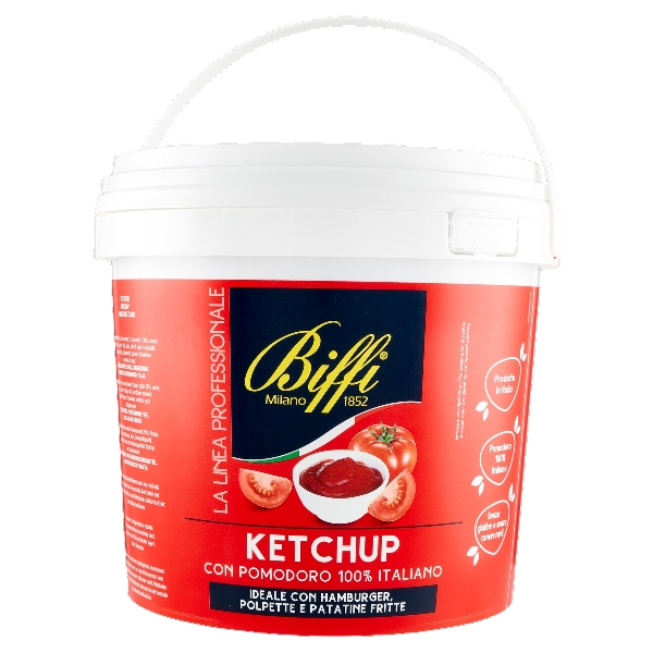 BIFFI KETCHUP 100% ITALIAN TOMATOES BUCKET 5 KG (1 in a box)