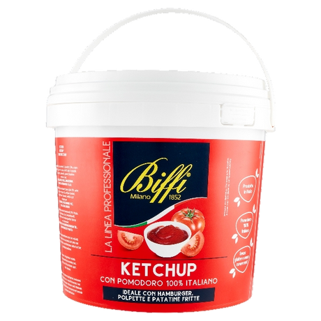BIFFI KETCHUP 100% ITALIAN TOMATOES BUCKET 5 KG (1 in a box)