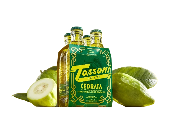 TASSONI SODA CEDRATA GLASS 18 CL X4 (6 in a box)