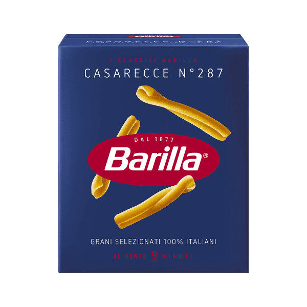BARILLA PASTA DI SEMOLA CASARECCE N.287 500 GR (28 in a box)