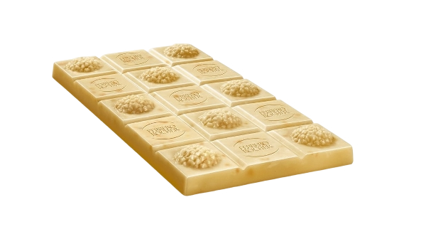 FERRERO ROCHER CHOCOLATE BAR WHITE HAZELNUT 90 GR (8 in a box)