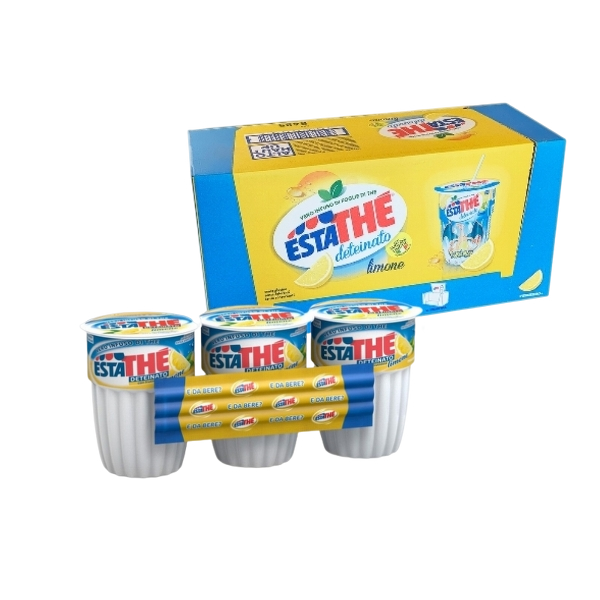 ESTATHE' TEA DETEINATED LEMON CUP 200 ML X3 (24 IN A BOX)