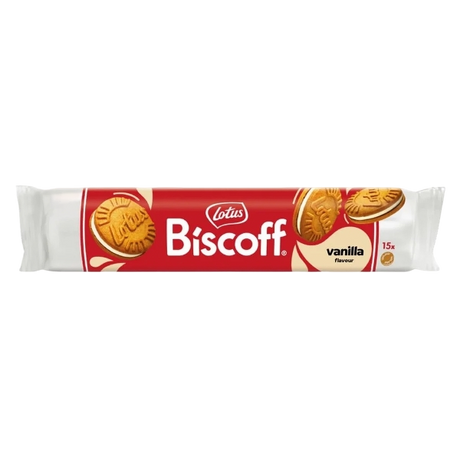 LOTUS BISCUITS BISCOFF VANILLA CREAM TUBE 150 GR (9 in a box)