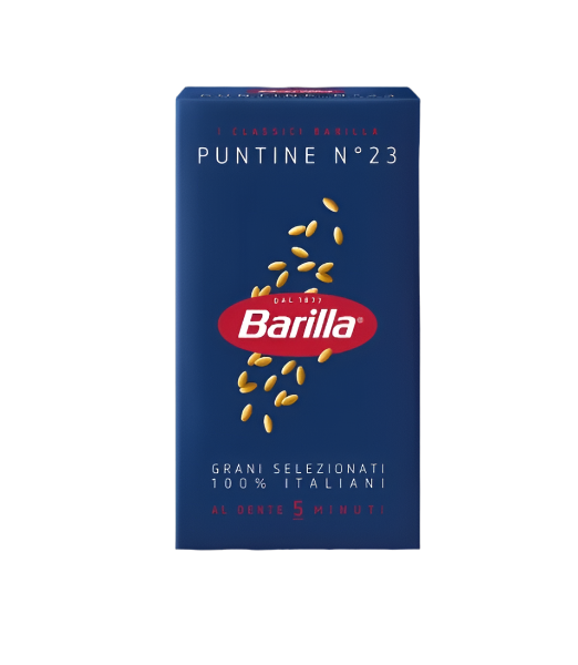 BARILLA PASTINA DI SEMOLA PUNTINE N.23 500 GR (16 in a box)