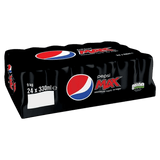 PEPSI COLA ZERO MAX SUGAR FREE CANS 330 ML (24 in a box)