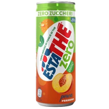 ESTATHE' ZERO TEA PEACH SUGAR FREE CANS 330 ML (24 IN A BOX)