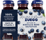 ZUEGG NETTARE FRUIT JUICE BLUEBERRY GLASS 125 ML X6 (4 in a box)