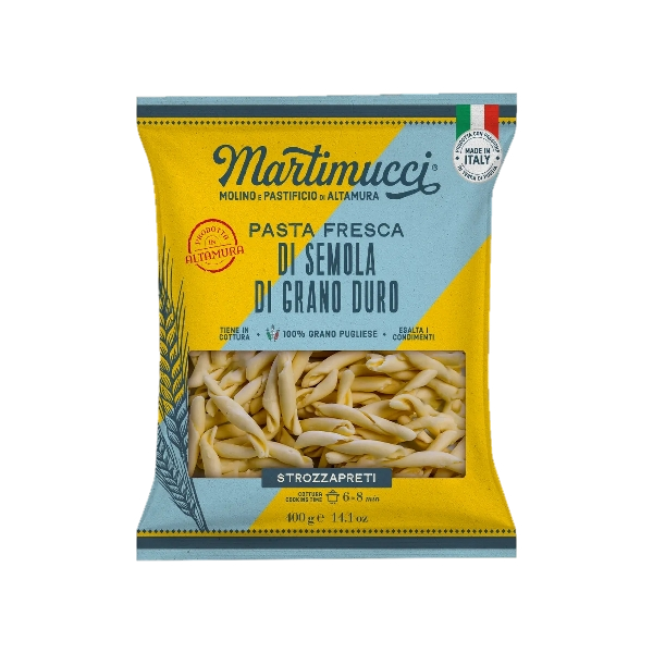 MARTIMUCCI FRESH PASTA STROZZAPRETI 400 GR (10 in a box)