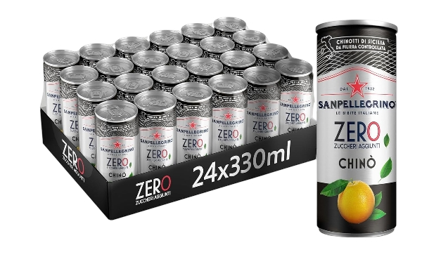 SAN PELLEGRINO ZERO CHINO' CHINOTTO CANS 330 ML (24 in a box)
