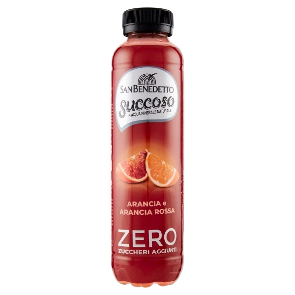SAN BENEDETTO SUCCOSO ZERO ORANGE AND BLOOD-RED ORANGE PET 400 ML (12 in a box)