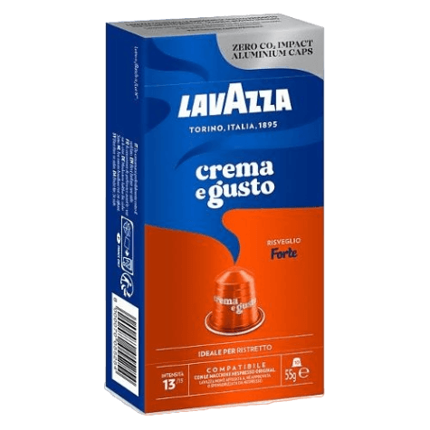LAVAZZA COFFEE CAPSULES NESPRESSO CREMA E GUSTO FORTE X10 55 GR (10 in a box)