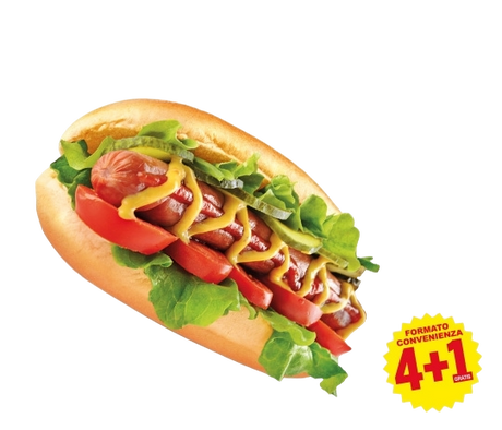 DAILYBREAD STREETFOOD HOT DOG BREAD X4+1 312 GR (6 in a box)