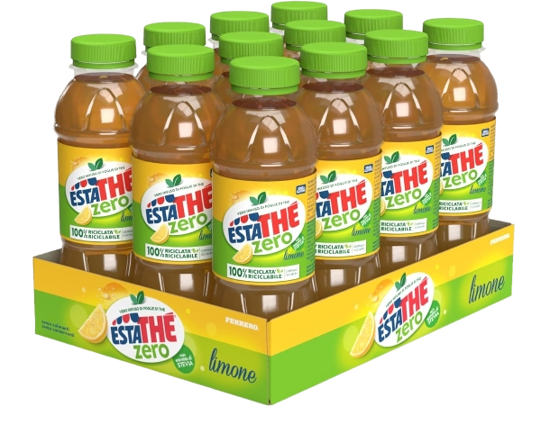ESTATHE' ZERO TEA LEMON SUGAR FREE PET 400 ML (12 IN A BOX)