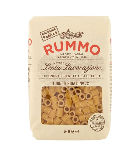 RUMMO PASTA DI SEMOLA TUBETTI RIGATI N.72 500 GR (16 in a box)