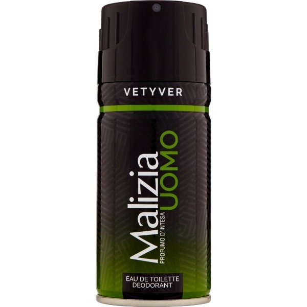 MALIZIA DEO PARFUM MAN VETYVER SPRAY 150 ML (12 in a box)