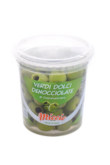 MICCIO OLIVES PITTEN GREEN CASTELVETRANO 200 GR (12 in a box)