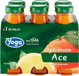 YOGA OPTIMUM FRUIT JUICE ACE GLASS 125 ML X6 (8 IN A BOX)