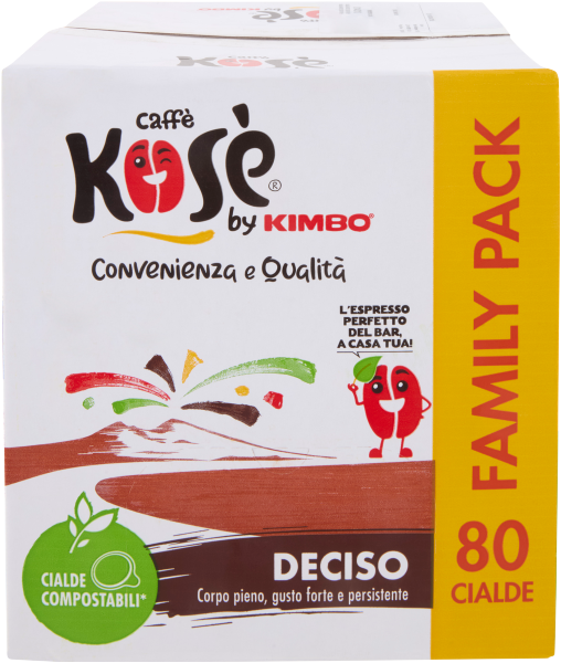 KOSE' COFFEE PODS ESE 44 MM DECISO X80 (1 in a box)