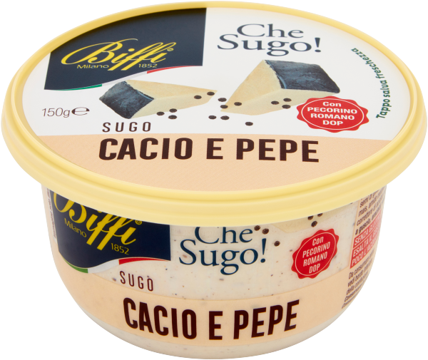 BIFFI FRESH PASTA SAUCE CACIO E PEPE 150 GR (6 in a box)