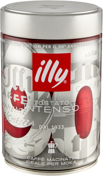 ILLY CAFFE MACINATO MOKA INTENSO 250 GR 12 in a box Cibimarket The best E commerce of Italian Food in UK