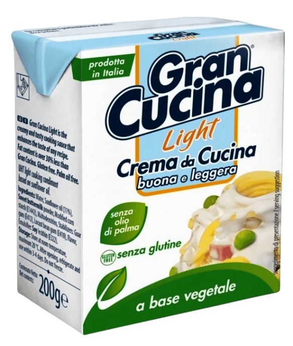 GRAN CUCINA PANNA DA CUCINA VEGETALE LIGHT 200 ML (24 in a box)