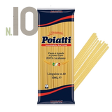 POIATTI PASTA DI SEMOLA LINGUINE N.10 1 KG (12 in a box)