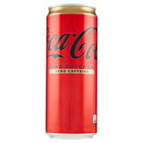 COCA COLA ZERO WITHOUT CAFFEINE CANS 330 ML (24 in a box)