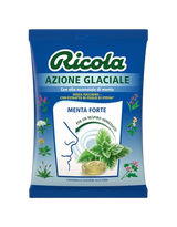 RICOLA CANDY SUGAR FREE AZIONE GLACIALE STRONG MINT BAG 70 GR (12 in a box)