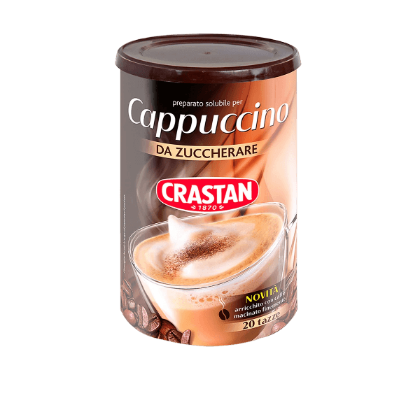 CRASTAN WATER-SOLUBLE INSTANT CAPPUCCINO TO BE SWEETENED 250 GR (12 in a box)