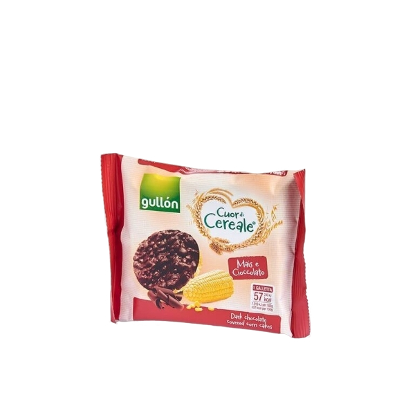 GULLON CUOR DI CEREALE GALLETTE CORN WITH CHOCOLATE 100 GR (10 in a box)