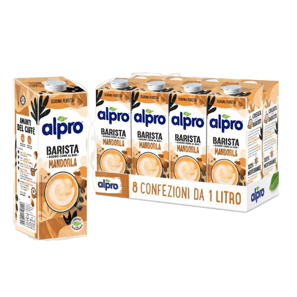 ALPRO DRINK BARISTA ALMOND MILK BRICK 1 LT (8 in a box)