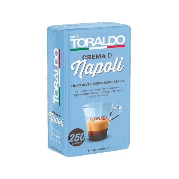 TORALDO COFFEE GROUND CREMA DI NAPOLI 250 GR (12 in a box)