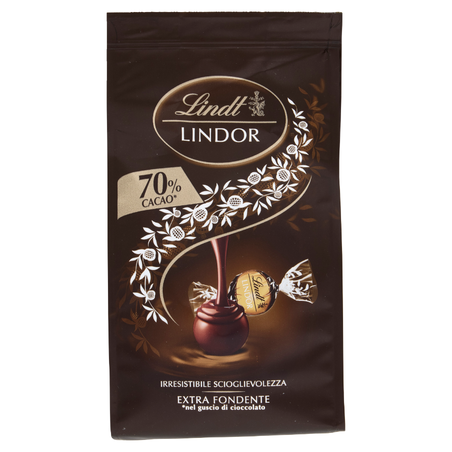 LINDT LINDOR PRALINES CHOCOLATE DARK 70% 112 GR (12 in a box)