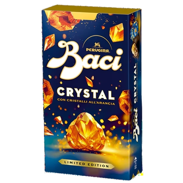 PERUGINA BACI BIJOU CRYSTAL ORANGE 150 GR (10 in a box) LIMITED EDITON