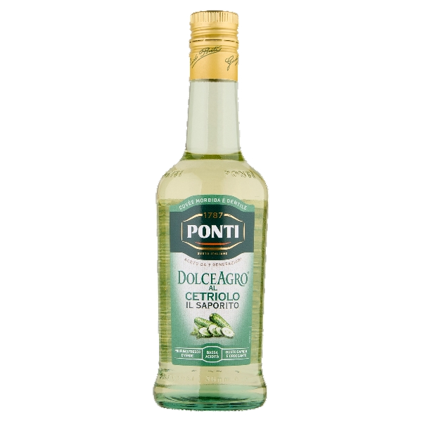 PONTI VINEGAR DOLCEAGRO SAPORITO CETRIOLO 500 ML (6 in a box)