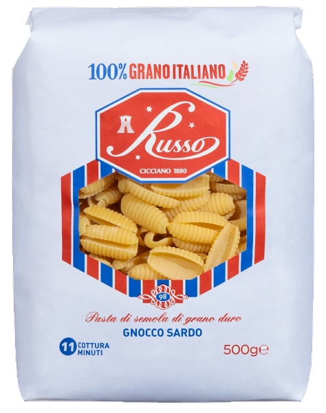 RUSSO PASTA DI SEMOLA GNOCCO SARDO 500 GR (20 in a box)