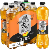 SAN BENEDETTO ZERO TEA PEACH PET 1.5 LT (6 in a box)
