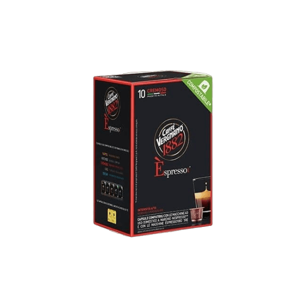 VERGNANO COFFEE CAPSULES NESPRESSO ESPRESSO CREMOSO X10 (6 in a box)