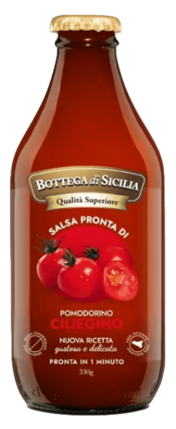 BOTTEGA DI SICILIA SALSA POMODORINO CILIEGINO ROSSO 330 GR (12 in a box)