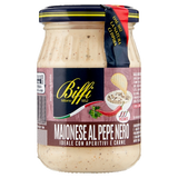 BIFFI MAYONNAISE WITH BLACK PEPPER JAR 180 GR (6 in a box)