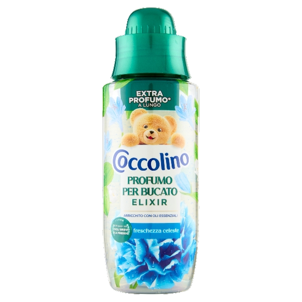 COCCOLINO PERFUMES FOR LAUNDRY ELIXIR FRESCHEZZA CELESTE 342 ML (12 in a box)