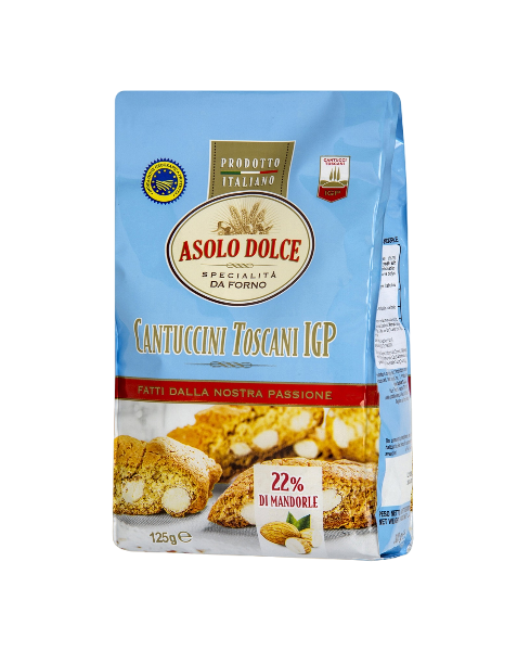 ASOLO DOLCE BISCOTTI CANTUCCINI TOSCANI I.G.P. 125 GR (12 in a box)