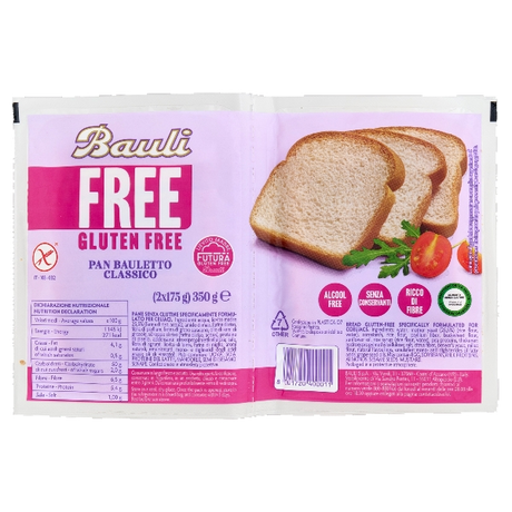 BAULI BREAD PAN BAULETTO CLASSICO GLUTEN FREE X2 350 GR (6 in a box)