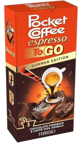 FERRERO POCKET COFFEE ESPRESSO LIQUID TO GO X3 75 GR (15 in a box) SUMMER EDITION