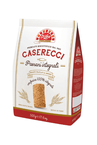 DI LEO CASERECCI BISCOTTI WHOLEMEAL PAESANI 500 GR (8 in a box)