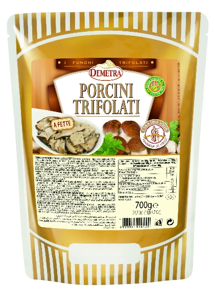 DEMETRA MUSHROOMS SLICE PORCINI SAUTEED POUCH 700 GR (6 in a box)
