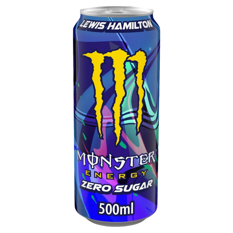 MONSTER ENERGY ZERO SUGAR LEWIS HAMILTON CANS 500 ML (24 in a box ) LIMITED EDITION