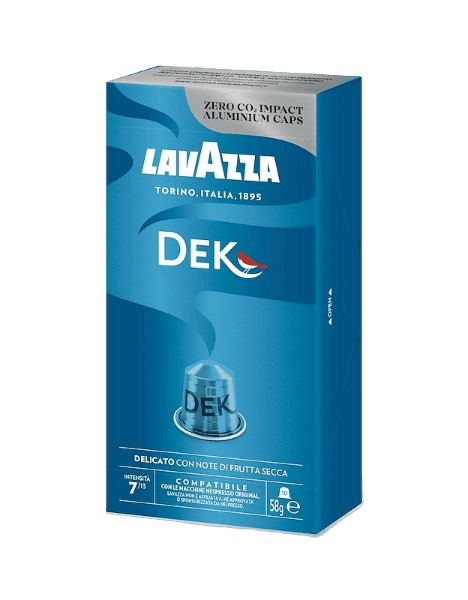 LAVAZZA COFFEE CAPSULES NESPRESSO DECAFFEINATED DEK X10 58 GR (10 in a box)
